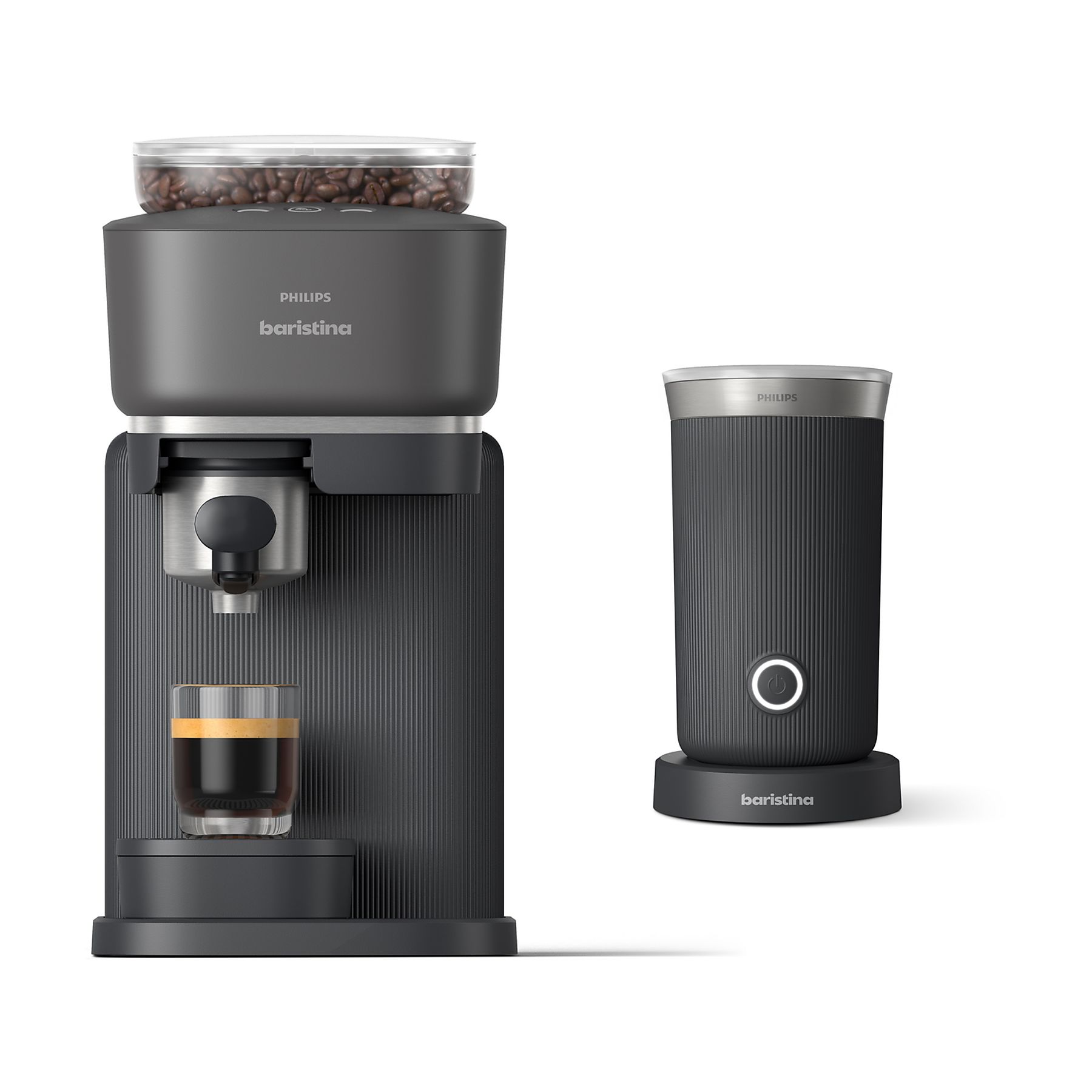 PHILIPS BAR303/60 Semi-automatische espressomachine Zwart met Melkopschuimer Zwart